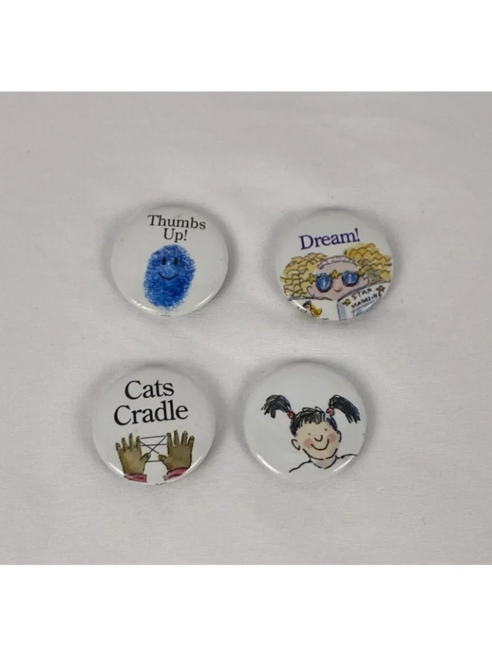 Lot of 14 VTG American Girl Grin Pins--Pleasant Company 1990s Collectibles Lot B